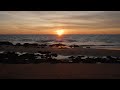 Australian Red Sand Beach Sunset with Calming Ocean Waves | Relaxing ASMR for Deep Sleep | 3H in 4K