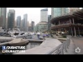 Dubai Marina - UAE - The Marina Walk + Beach - JBR -  مرسى دبي ومنطقة أبراج شاطئ جميرا  - DubaiTUBE