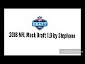 2018 NFL Mock Draft 1.0