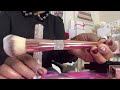 NEW Makeup Beauty Brand|Rose Quartz Rhinestones Handles Make Up Brushes|