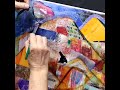 Watch Landscape Unfold with Paper and Fabric Collage on Canvas