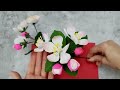 How To Make Apple Blossom Paper Flower From Crepe Paper/사과꽃/꽃말 