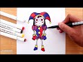 How to draw POMNI (The Amazing Digital Circus)