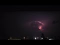 Continuous lightning inside a storm cloud