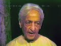 Sorrow | J. Krishnamurti