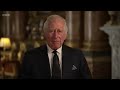 King Charles III makes first address to the UK as sovereign @BBCNews - BBC