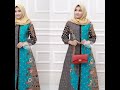 Model Gamis Batik Kombinasi Terbaru