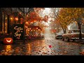 Autumn Elegant Jazz ☕ Enchanting Street Jazz Melodies and Warm Piano Jazz for relax, focus 🍁