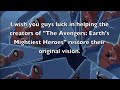 A Message For Fans of Marvel Animation