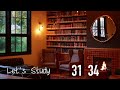 50 MINUTE TIMER | COZY LIVING ROOM AMBIENCE, FIREPLACE & RAIN SOUNDS | POMODORO 50/10 STUDY SESSION