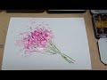 How to Watercolor Gypsophila Easily
