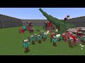 ZOMBIE ARMY vs REDSTONE GOLEMS