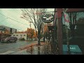 Portland Rain Walk, Peak Autumn Northwest District Binaural Audio 4k