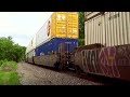 (HD, 60FPS) Very fast BNSF intermodal train