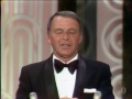 Gregory Peck presents the Jean Hersholt Humanitarian Award to Frank Sinatra