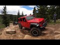 2020 Jeep JLU Rubicon Diesel - North Twin Cone Peak in Colorado - obstacle clip