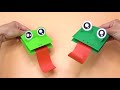 How to Make a FROGS Paper Puppet | Moving paper toys | Easy paper crafts