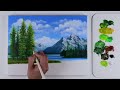 Acrylic Landscape Painting | Easy for Beginners