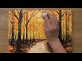 How to paint a Forest in acrylics / Aluminum Painting Technique #461