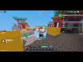 playing bedwars with my friends and brother