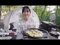 Camping alone in the forest with valleys, lakes, and waterfalls | solo camping | korea camping