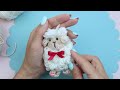 Cute Curly Yarn Lamb without knitting 🐑 Instructions Step by Step Wool Crafts 🧶 DIY