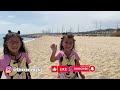 Paseo a pie por la PLAYA De BADALONA, MONTGAT y MASNOU | BEACH WALKING TOUR | SISTERS LEO Y LIS