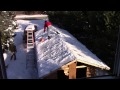 Shoveling Snow off Roof. part 2 of 2