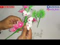 Making a Beautiful Flower only from plastic shopping bag l recycles plastic l DIY craft
