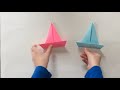 EASY origami  sailboat for beginners!