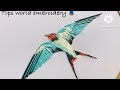 Flying bird embroidery 🪡 | Tips  world embroidery 🧵