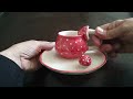 Seramik hamuru ile Türk kahve fincanı ve tabağı nasıl yapılır. How to make a ceramic cup #ceramika