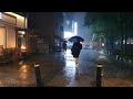 Super Relaxing Heavy Rain Walk. Sound for Sleep Study Meditation. White Noise ASMR.