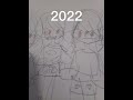 my drawing evolution (cringe)