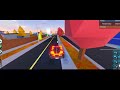 Doing trick shots with cars in Roblox Jailbreak