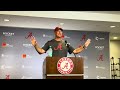 Kalen DeBoer press conference after Alabama’s first scrimmage of fall camp