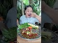 ตำแซ่บหัวหอยเผ็ดๆ แกล้มผักสดๆ กรอบๆ แซ่บคักอีหลีจร้า|ยายหมีชวนกิน