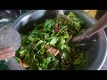 Los peb noj salad tim nplog teb - Lao salad