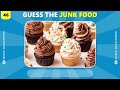 Guess the Snack & Junk Food in 3 Seconds 🍫🍔🍬🍿