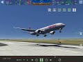 Boeing 777 landing