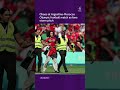 Chaos at Argentina-Morocco Olympic football match as fans storm pitch