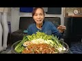 ผัดหมี่โคราช สูตรทำขาย เส้นหมี่ตะคุจากปักธงชัยเส้นสวยไม่เกาะกัน หมูสามชั้นนุ่ม