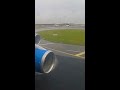 Boeing 747 Crosswind touchdown