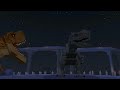 【Minecraft】Jurassic World | T-Rex vs Indominus Rex| Fight Scene