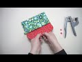 Sewing a simple folding wallet in 10 minutes 💟 Everybody can do it