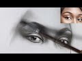 Charcoal and Graphite portrait || how to shade