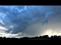 Huge thunderstorm updraft, CG lightning and rare 