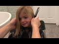 How to cut your daughters hair at home! No layers