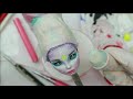 NEON SPACE CYBER NURSE / Monster High Doll Repaint by Poppen Atelier / FUTURISTIC HALLOWEEN
