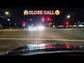 CLOSE CALL with red light runner